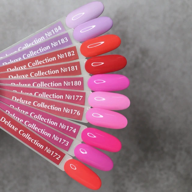 KOMILFO Deluxe Series №D184 HEMA/TPO free Гель-лак світлий бузково-ліловий, 8 мл - Фото 3 KOMILFO Deluxe Series №D184 HEMA/TPO free Гель-лак світлий бузково-ліловий, 8 мл - изображение 3