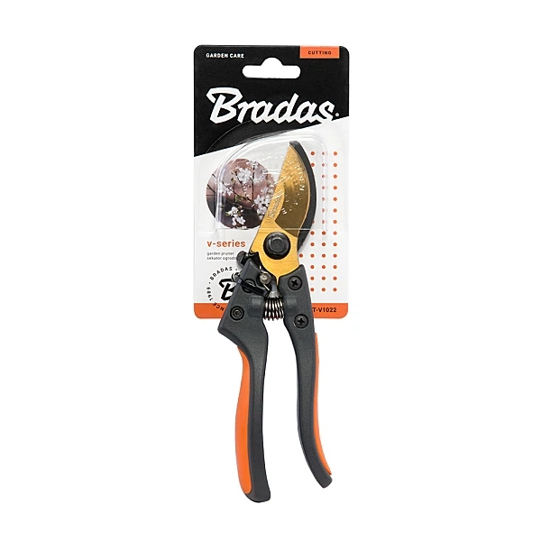 Секатор для обрізки гілок, сталь SK5, Gold, V-SERIES, Bradas (KT-V1022) - зображення 2