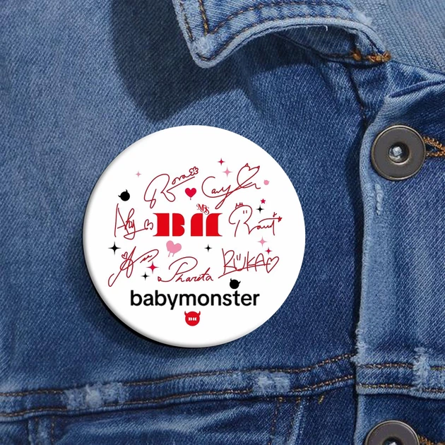 Значок BabyMonster | Baemon| БебиМонстр (04) MONSTIEZ - Фото 2 Значок BabyMonster | Baemon| БебиМонстр (04) MONSTIEZ - изображение 2