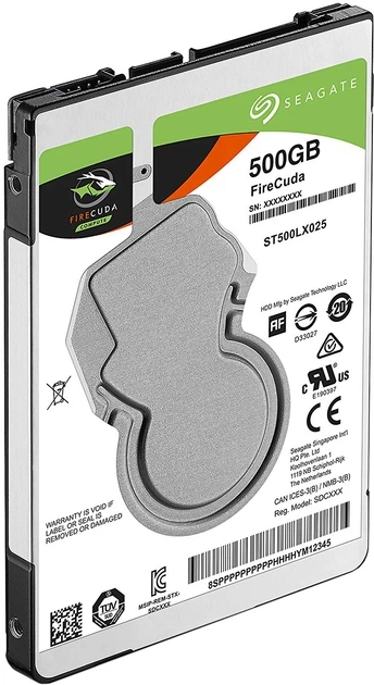 Жорсткий диск Seagate FireCuda SSHD 500GB 5400rpm 128MB 2.5 SATAIII (ST500LX025) - изображение 2