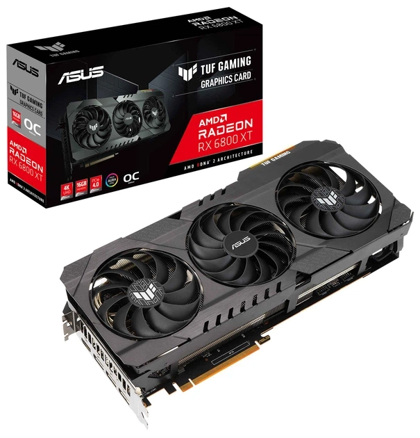 Відеокарта Asus PCI-Ex Radeon RX 6800 XT TUF Gaming OC 16GB GDDR6 (256bit) (16000) (TUF-RX6800XT-O16G-GAMING) Factory Recertified - зображення 5