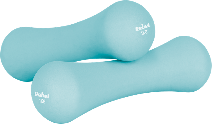Zestaw hantli żeliwnych neoprenowych Rebel Active RBA-2329-S (5901890124799) - obraz 3