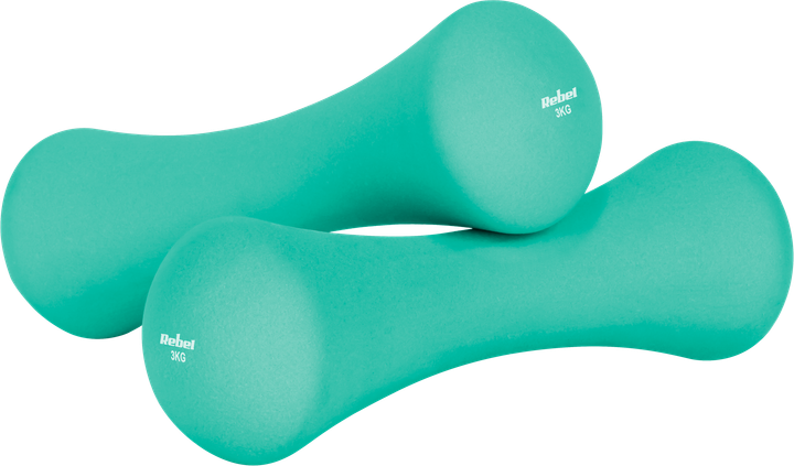 Zestaw hantli żeliwnych neoprenowych Rebel Active RBA-2329-S (5901890124799) - obraz 5