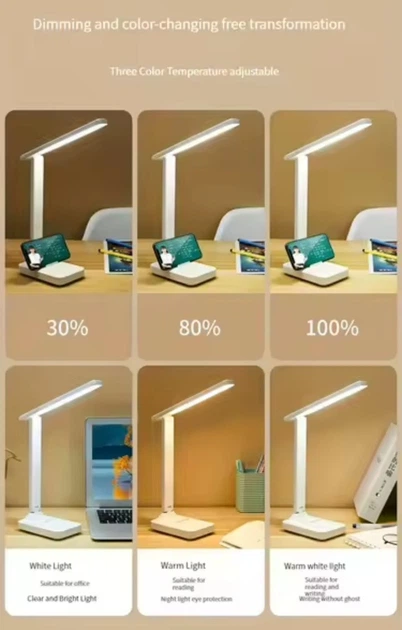 Настільна лампа на акумуляторі Mingrunfa 688, 20 Led, USB Type-C - зображення 6