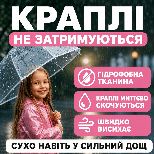 Детский прозрачный зонт тростина полуавтоматическая женская мужская для фотосессий 8 спиц 92 см купол с ручкой крючком - Фото 6 Детский прозрачный зонт тростина полуавтоматическая женская мужская для фотосессий 8 спиц 92 см купол с ручкой крючком - изображение 6