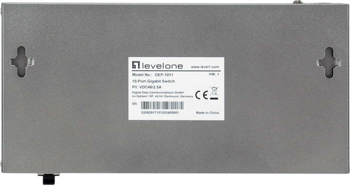 Комутатор LevelOne GEP-1011 Сірий (GEP-1011) - зображення 5