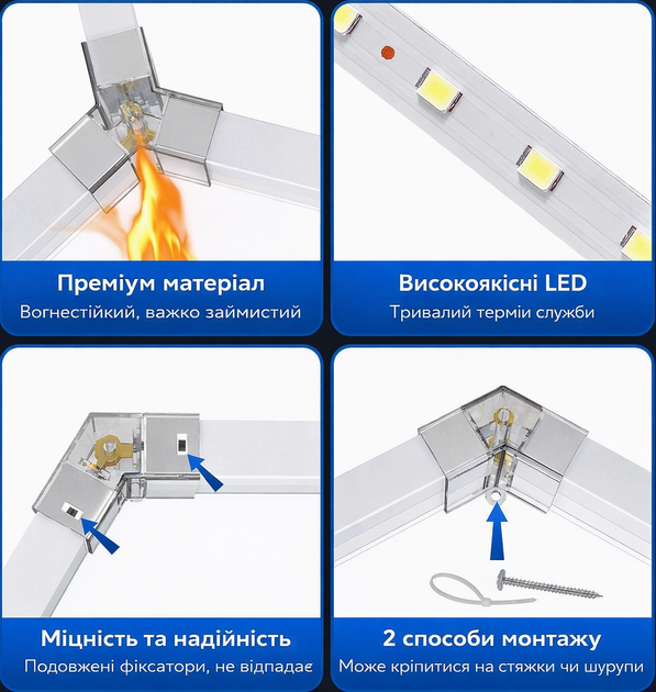 Стельова система освітлення LED для гаража та дітейлінгу 4780x2410 мм 480W 6500K геометричний дизайн - изображение 7