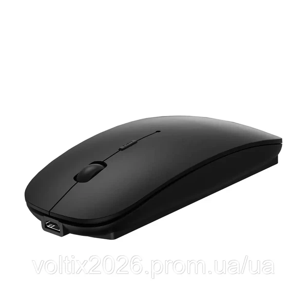 Беспроводная мышь WIWU WM101-C Dual Mode Bluetooth / 2.4GHz Серебристая Чорний - Фото 5 Беспроводная мышь WIWU WM101-C Dual Mode Bluetooth / 2.4GHz Серебристая Чорний - изображение 5