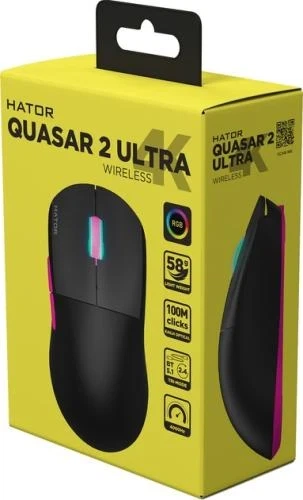 Мышь беспроводная Hator Quasar 2 Ultra 4K, Black/Pink (HTM570BP) - изображение 7