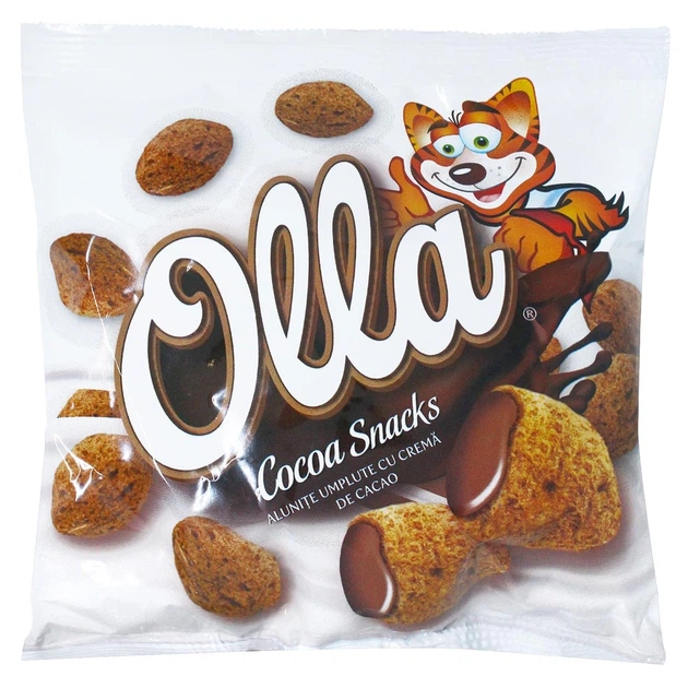 Кульки OLLA з пшениці, рису та кукурудзи з какао-кремом 100г И606 - Фото 1 Кульки OLLA з пшениці, рису та кукурудзи з какао-кремом 100г И606 - изображение 1