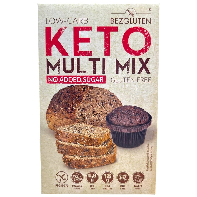 Борошно Bezgluten Кето мультимікс без глютену 250 г - Фото 1 Борошно Bezgluten Кето мультимікс без глютену 250 г - изображение 1