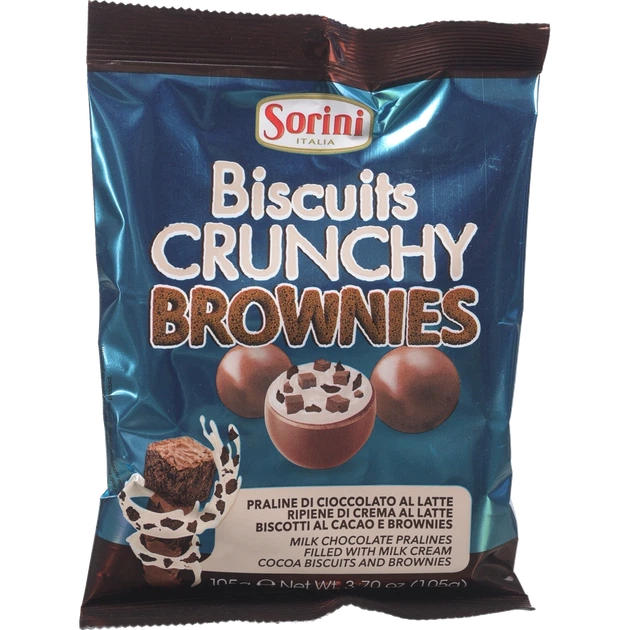 Цукерки Sorini Nutty Brownies 105 г - Фото 1 Цукерки Sorini Nutty Brownies 105 г - изображение 1