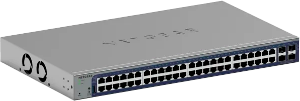 Przełącznik Netgear GS752TXv3 48 x 10/100/1000Base-T / 4 x 1G/10GBase-X SFP+ (GS752TX-300EUS) - Zdjęcie 1 Przełącznik Netgear GS752TXv3 48 x 10/100/1000Base-T / 4 x 1G/10GBase-X SFP+ (GS752TX-300EUS) - obraz 1