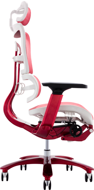 Офісне ергономічне крісло GT Racer X-815L White/Red (W-52) - Фото 7 Офісне ергономічне крісло GT Racer X-815L White/Red (W-52) - зображення 7