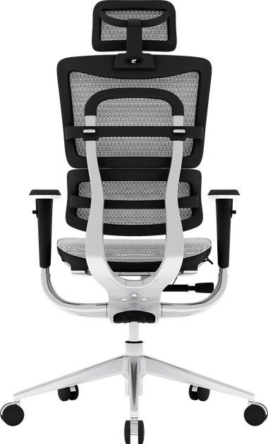 Офісне ергономічне крісло GT Racer X-801 Light Gray (W17-1) - зображення 4