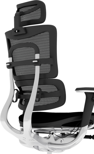 Офісне ергономічне крісло GT Racer X-801A Black (W-21, B-41) - зображення 6