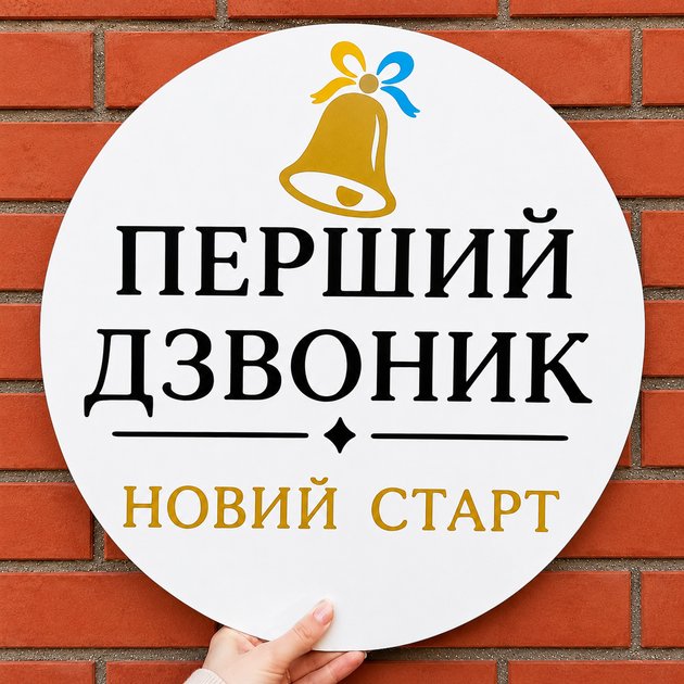 Мини Баннер Для Фотозоны ПЕРШИЙ ДЗВОНИК НОВИЙ СТАРТ - Фото 1 Мини Баннер Для Фотозоны ПЕРШИЙ ДЗВОНИК НОВИЙ СТАРТ - изображение 1