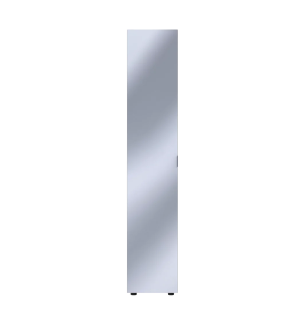 Пенал закритий з дзеркалом Doros Гелар 39x49.5x203.4 см Кашемір - зображення 6