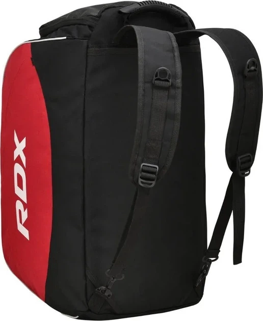 Спортивна сумка RDX R1 Duffel Bag with Backpack Straps Black/Red (PP_GKB-R1B) - Фото 4 Спортивна сумка RDX R1 Duffel Bag with Backpack Straps Black/Red (PP_GKB-R1B) - изображение 4