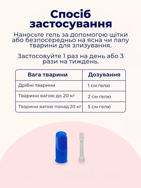 Гель для догляду чищення зубів ясен для тварин собак котів тхорів гризунів Orozyme Орозим стоматологічний профілактика боротьби зубного каменю нальоту ротової порожнини зубна паста проти неприємного запаху з пащі гігієни ротової порожнини + щітка - Фото 6 Гель для догляду чищення зубів ясен для тварин собак котів тхорів гризунів Orozyme Орозим стоматологічний профілактика боротьби зубного каменю нальоту ротової порожнини зубна паста проти неприємного запаху з пащі гігієни ротової порожнини + щітка - зображення 6