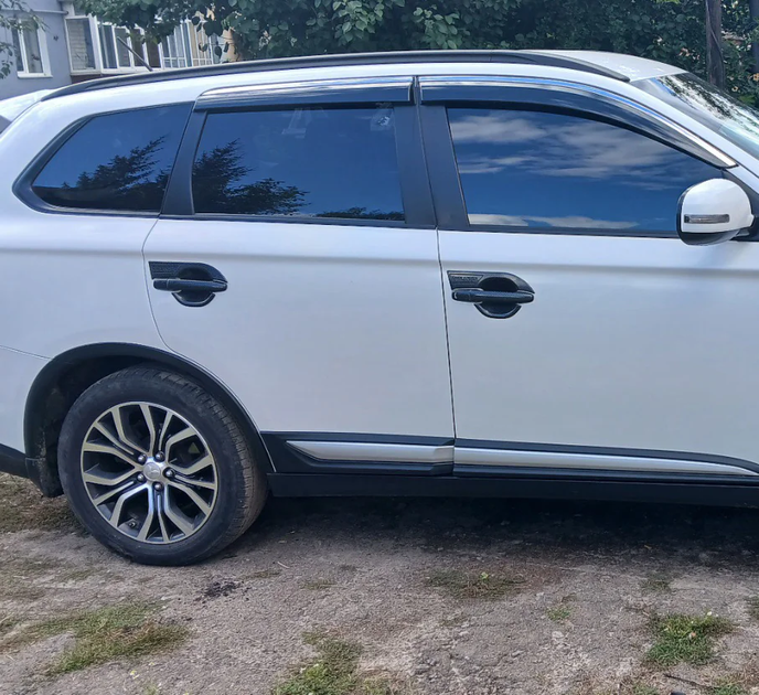 Рейлінги на дах чорні для Mitsubishi Outlander 2012-2021 рр - зображення 6