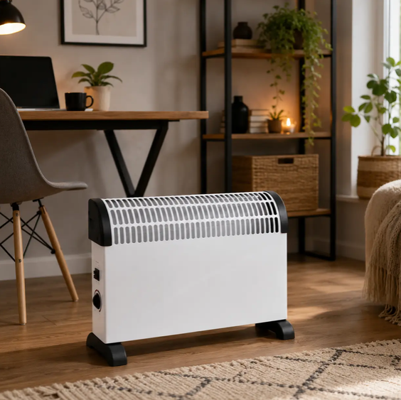 Обогреватель Domotec MS-5904 электрический 2000 Вт для комнаты конвектор 23 м² с терморегулятором отопительный прибор 3 механических режима для частного дома спальни офиса - изображение 4