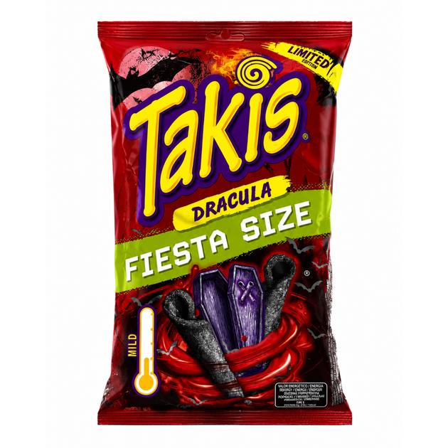 Снеки Takis Dracula Fiesta Size 200 г - Фото 1 Снеки Takis Dracula Fiesta Size 200 г - изображение 1