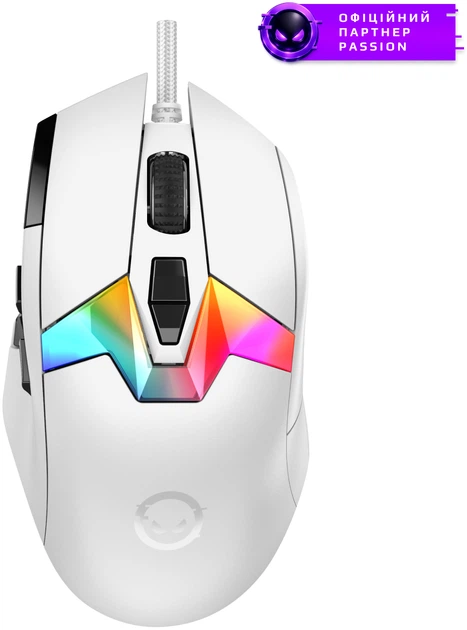 Мышь Lorgar MSP80 Wired Gaming Mouse Pro USB White (LRG-MSP80-WH) - Фото 2 Мышь Lorgar MSP80 Wired Gaming Mouse Pro USB White (LRG-MSP80-WH) - изображение 2