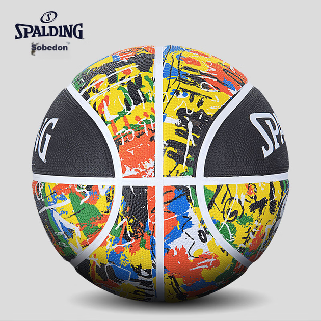 М'яч баскетбольний SPALDING Cool Graffiti 84/372Y розмір 7 гума multicolor - зображення 3