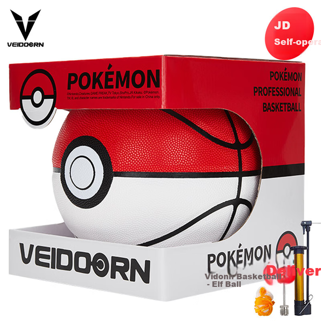 М'яч баскетбольний VEIDOORN Pokemon Size 7 червоно-білий - Фото 7 М'яч баскетбольний VEIDOORN Pokemon Size 7 червоно-білий - зображення 7