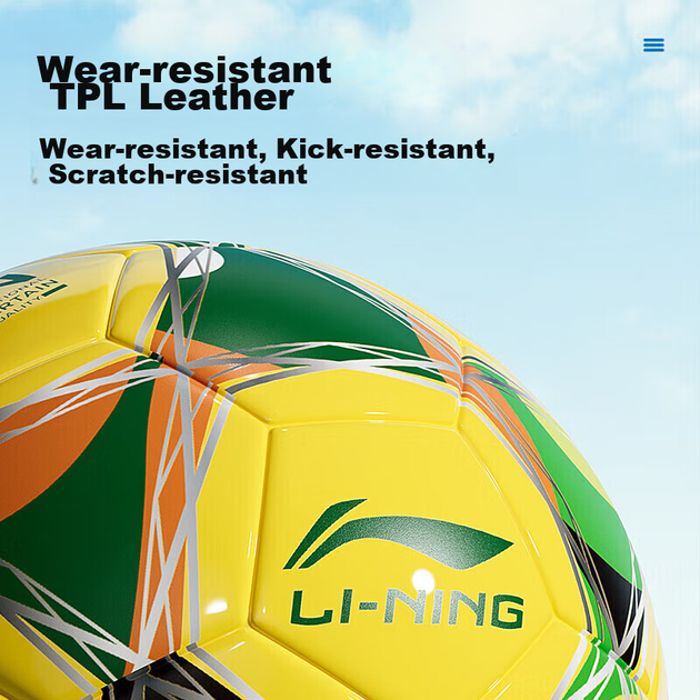 Мяч футбольный Li Ning размер №5 - Фото 6 Мяч футбольный Li Ning размер №5 - изображение 6