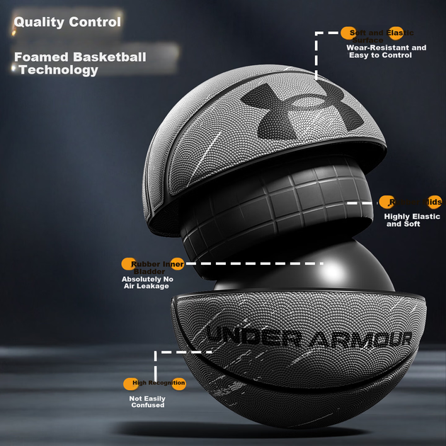 Мяч баскетбольный Under Armour размер 7.0 - изображение 5