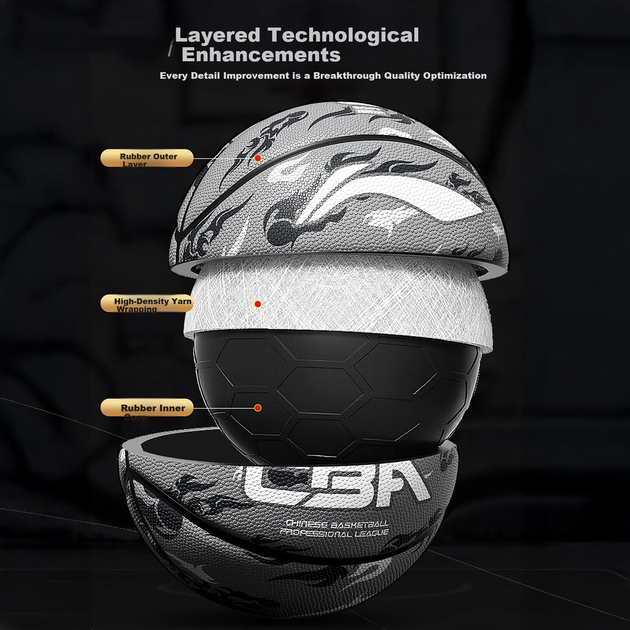 М'яч баскетбольний Li Ning LBDV531-8 Size 7 Жовтогарячий (LBDV531-8) - Фото 5 М'яч баскетбольний Li Ning LBDV531-8 Size 7 Жовтогарячий (LBDV531-8) - зображення 5