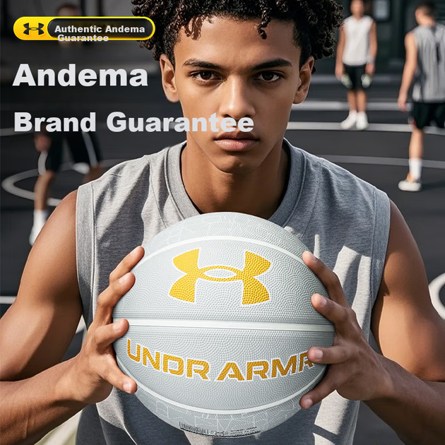 М'яч баскетбольний Under Armour Size 7 Чорний-золотистий - Фото 5 М'яч баскетбольний Under Armour Size 7 Чорний-золотистий - зображення 5