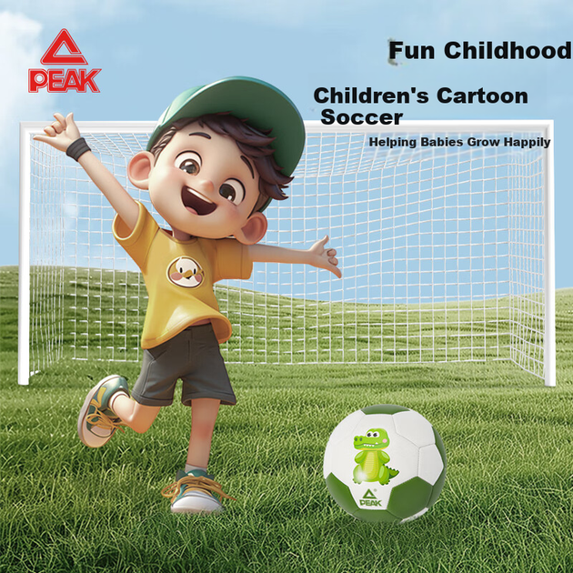 М'яч футбольний PEAK Size 3 Біло-зелений - зображення 3