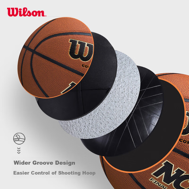 М'яч баскетбольний Wilson NCAA Final Four з поліуретану Size 6 - Фото 4 М'яч баскетбольний Wilson NCAA Final Four з поліуретану Size 6 - зображення 4