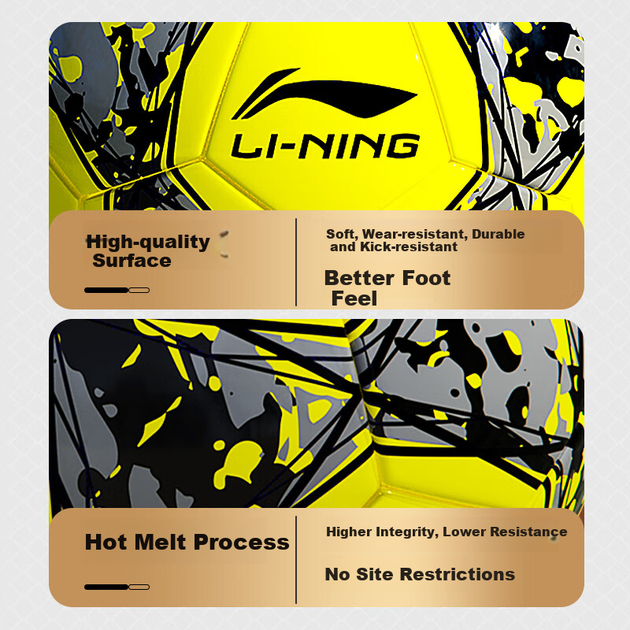 М'яч футбольний Li-Ning Size-5 - зображення 6