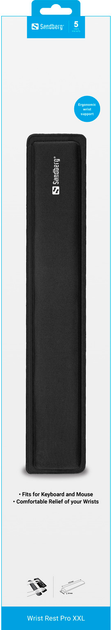 Podkładka pod nadgarstek pod klawiaturę Sandberg Wrist Rest Pro XXL (5705730520365) - obraz 2