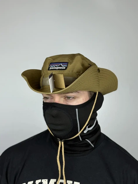 Панама Patagonia One size(универсальный размер), Унисекс, песочно-оливкового цвета. - изображение 2