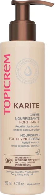 Krem do włosów Topicrem Shea wzmacniający 200 ml (3700281704822) - Zdjęcie 1 Krem do włosów Topicrem Shea wzmacniający 200 ml (3700281704822) - obraz 1