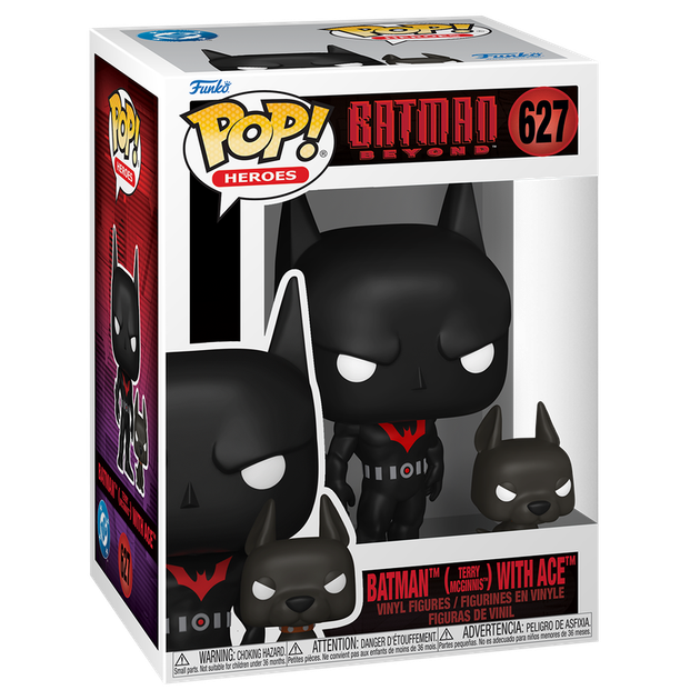 Фигурка Funko POP! and Buddy: Batman Beyond Batman with Ace 10 см 93229 (889698932295) - изображение 3