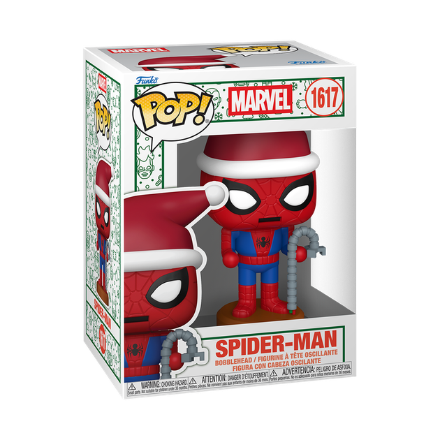Figurka Funko POP! Marvel: Marvel Comics Split Spider-Man (Holiday) 10 cm 92892 (889698928922) - obraz 3
