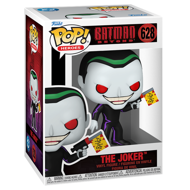 Figurka Funko POP! Heroes: Batman Beyond Joker with gun 10 cm 93230 (889698932301) - obraz 3