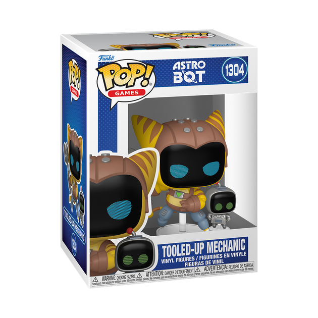 Figurka Funko POP! Games: Astro Bot TU Mechanic 10 cm 93674 (889698936743) - obraz 3