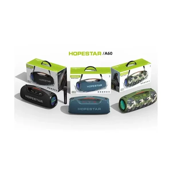 Колонка акустична Bluetooth Hopestar A60 100W, Чорний - Фото 2 Колонка акустична Bluetooth Hopestar A60 100W, Чорний - зображення 2