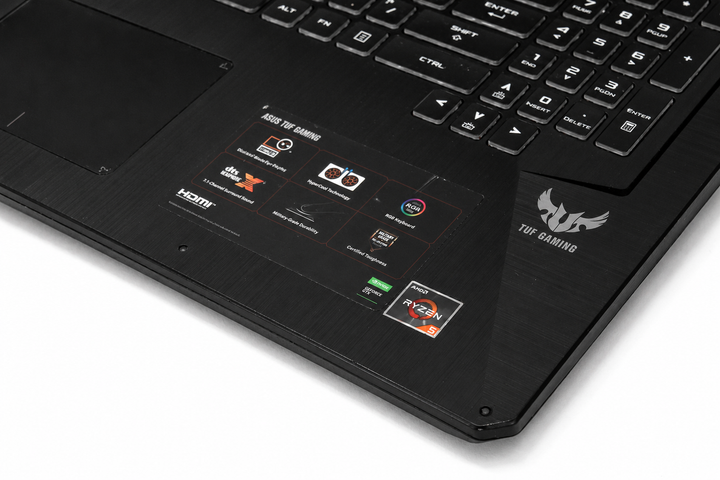 Ноутбук ASUS TUF Gaming FX705DT 17.3" Ryzen 5 3550H GTX 1650 4GB 32GB SSD 1TB Чорний Б/У - изображение 5
