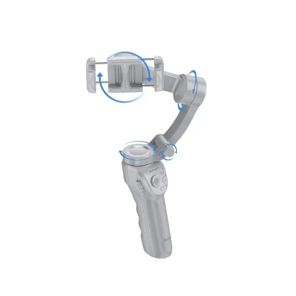 Стедікам-трипод Hoco K24 Support 3-axis smart gimbal, Сірий - Фото 5 Стедікам-трипод Hoco K24 Support 3-axis smart gimbal, Сірий - изображение 5