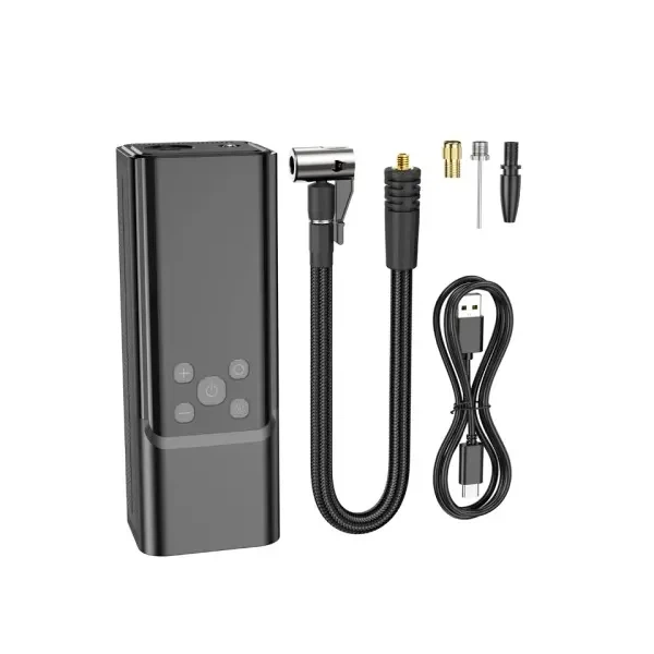Автомобільний насос Hoco ZP7 Maddy (5000mAh), Чорний - изображение 3