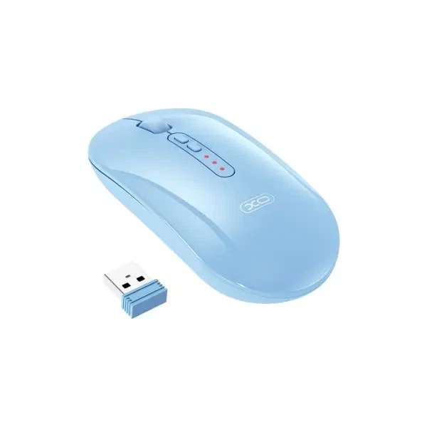 Компютерна мишка XO M13 Tri-mode Bluetooth Wireless Silent Mouse Блакитна - Фото 1 Компютерна мишка XO M13 Tri-mode Bluetooth Wireless Silent Mouse Блакитна - изображение 1