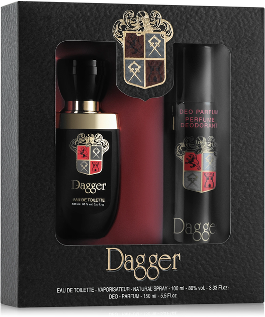 Набор для мужчин Dagger Dina Cosmetics (100ml + deo 150) - Фото 1 Набор для мужчин Dagger Dina Cosmetics (100ml + deo 150) - изображение 1
